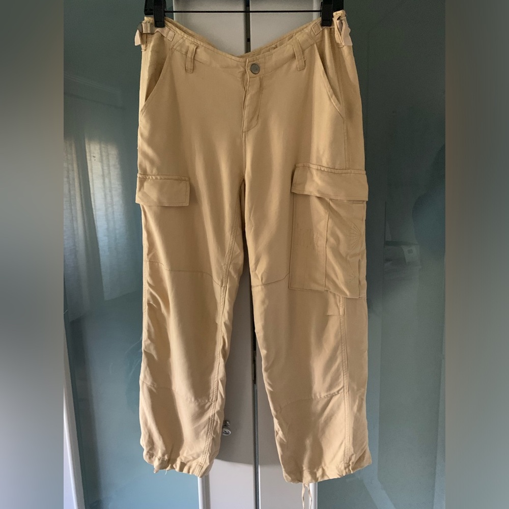 Da-Nang Tan Cargo Pants with Utility Pockets